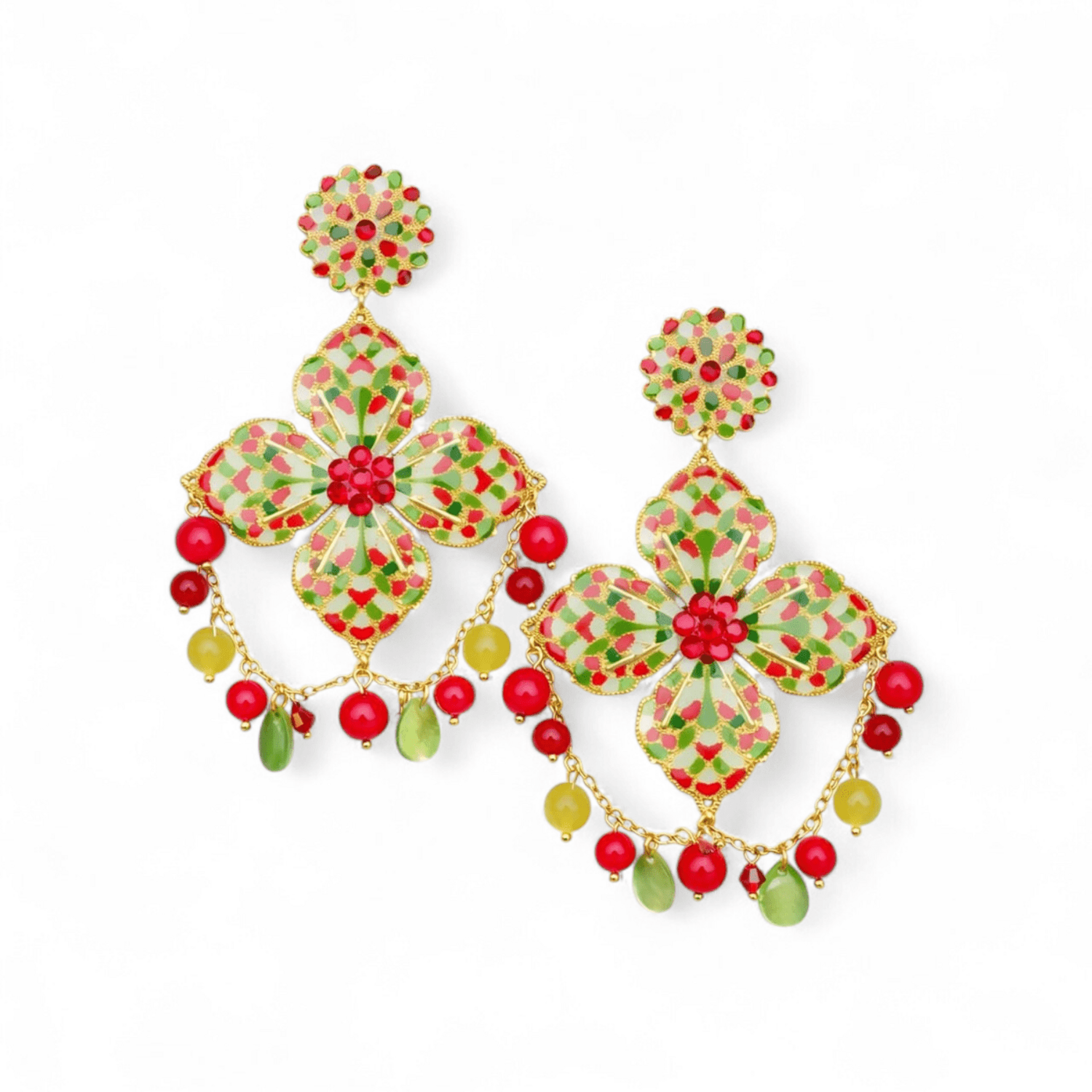 PENDIENTE VIDRIADO - 1