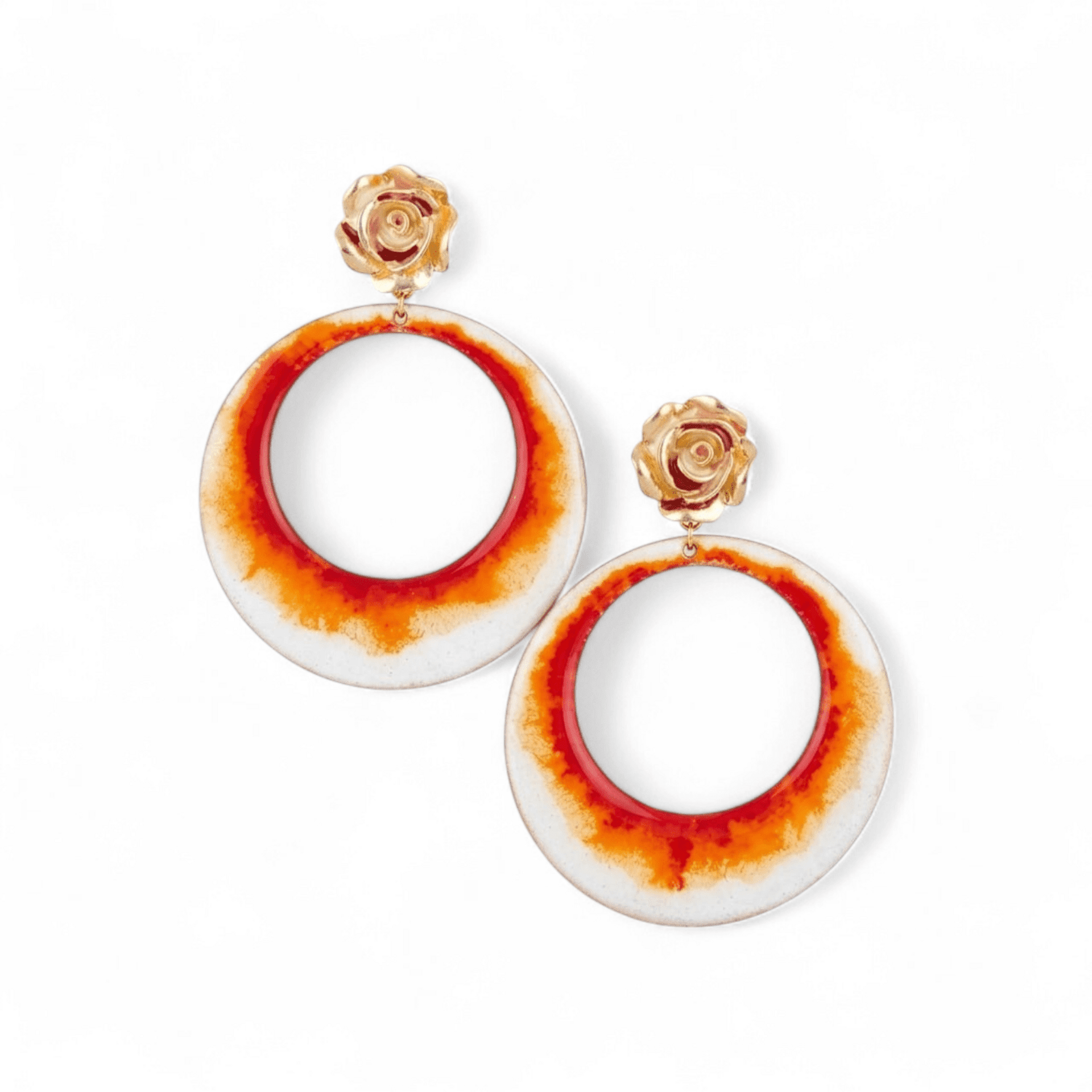 PENDIENTE ARO ESMALTADO - 1