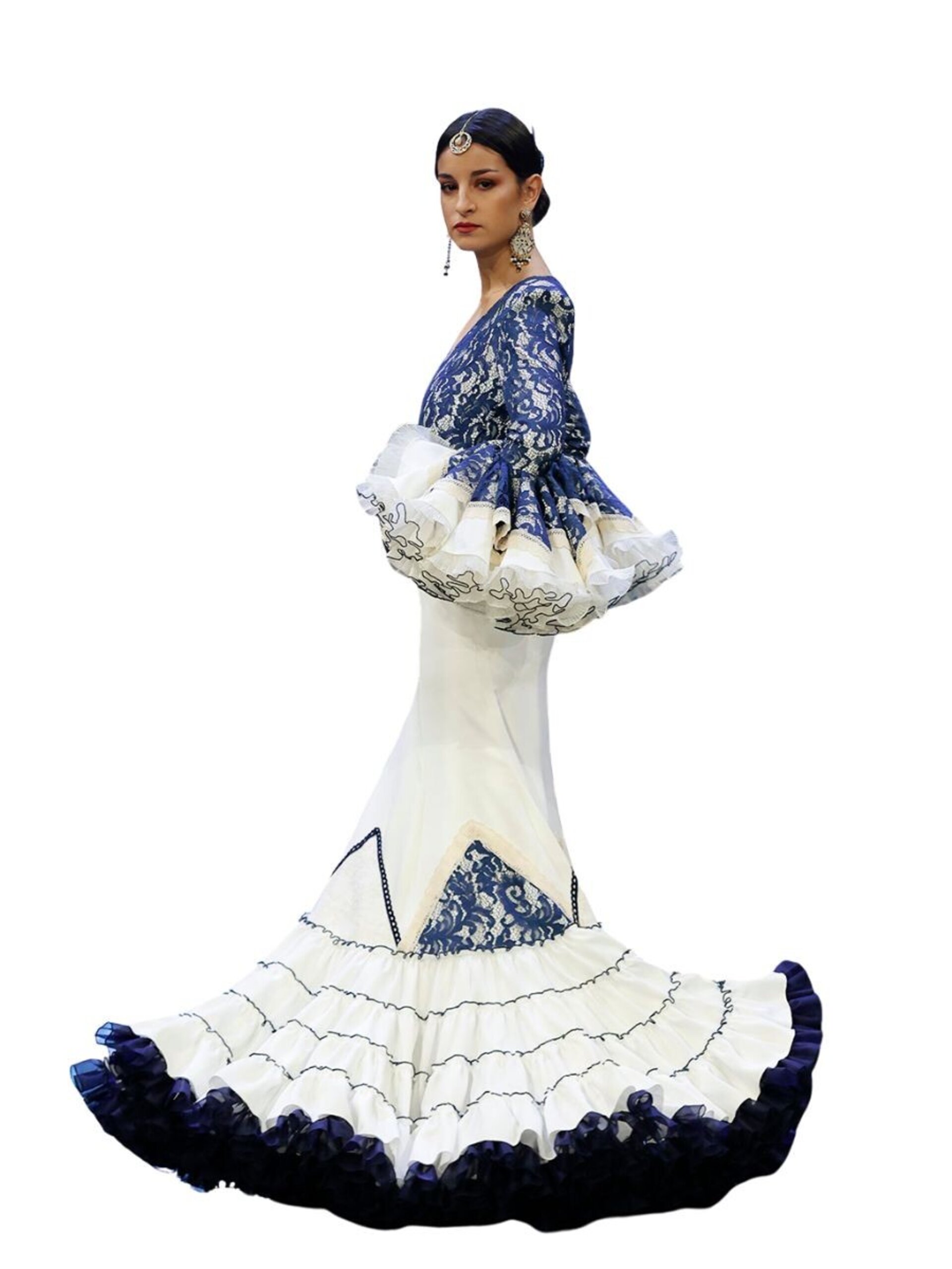 VESTIDO ENCAJE AZUL - 3