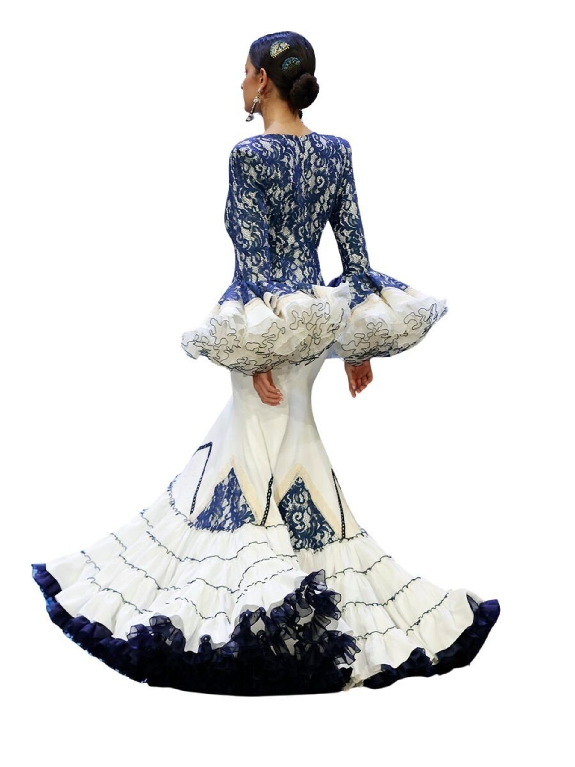 VESTIDO ENCAJE AZUL - 2